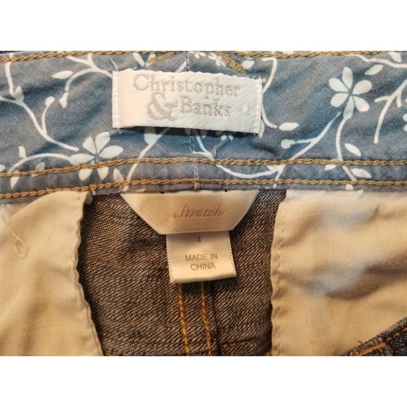 Christopher Banks Capri Short Blue Jeans Women's Size 4 (30) Inseam 18 in - Picture 8 of 8